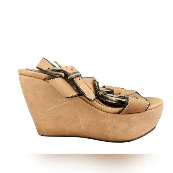 Marni Leather Platform Strappy Heels 37 - Picture 3 of 7